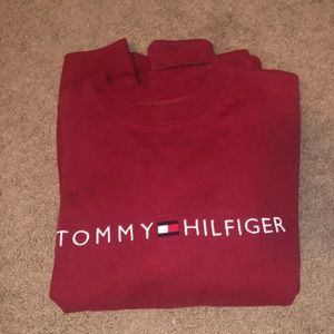 Vintage Red Tommy Hilfiger Crewneck